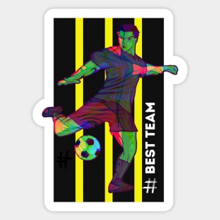 BEST TEAM - Football Player Sticker